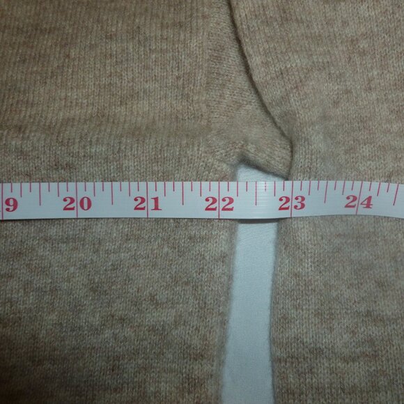 Charter Club Cashmere Long Sleeve Zip Up Hoodie Zipper M Pearl Taupe Cream NWT - Picture 6 of 15